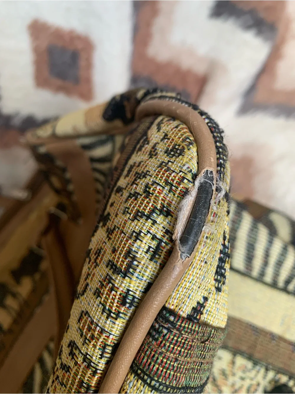 Vintage pioneer large weekender bag